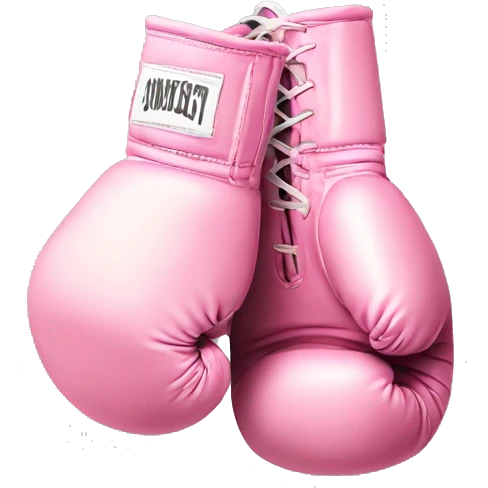 pastel pink boxing glove emoji