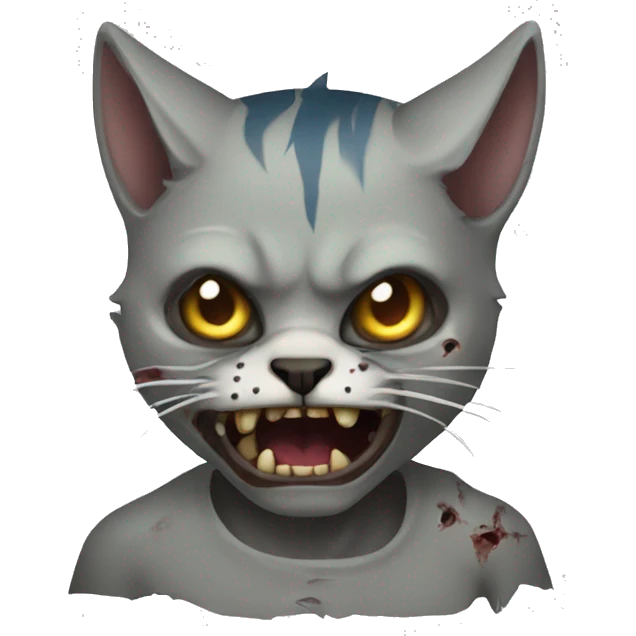 Gato zombie emoji