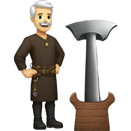man and anvil emoji