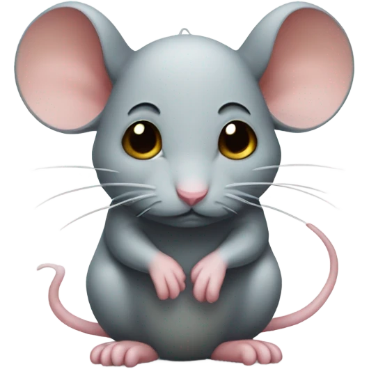 Mouse crying emoji