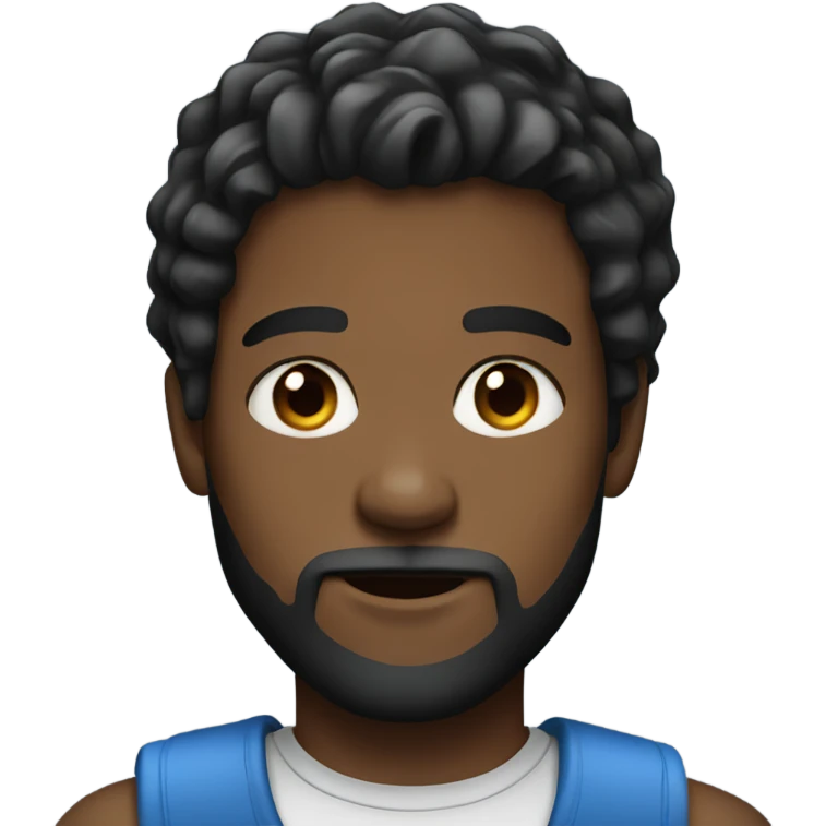 young man with beard and blue eyes emoji