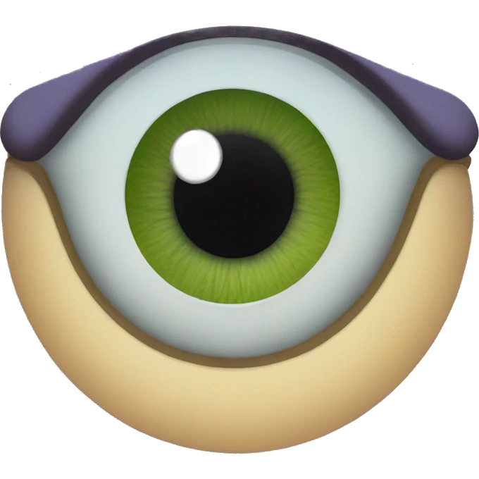 Lagartija ojos y frente grande emoji