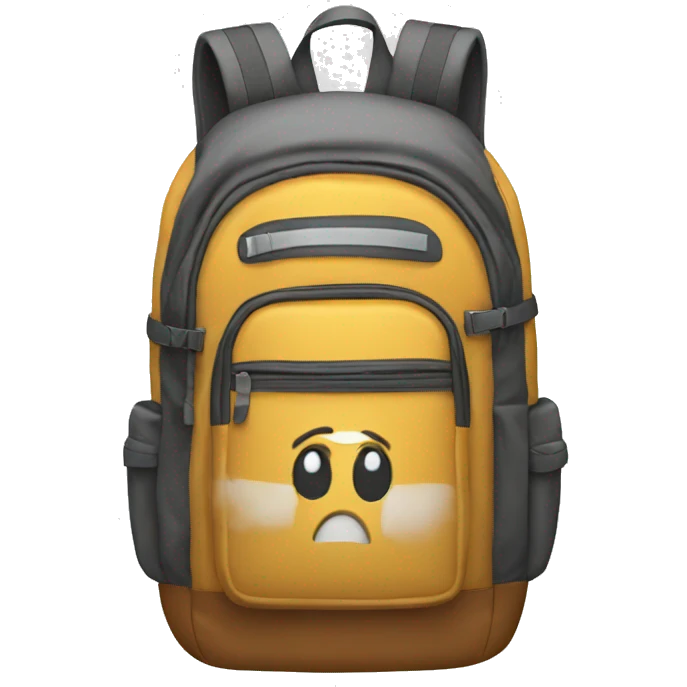 a filled backpack emoji