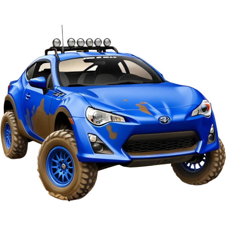 2013 scion fr-s ultramarine off road 4wd monster Baja dessert stadium racer number 86  emoji