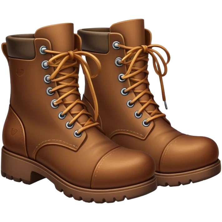 medium sized brown Boots emoji
