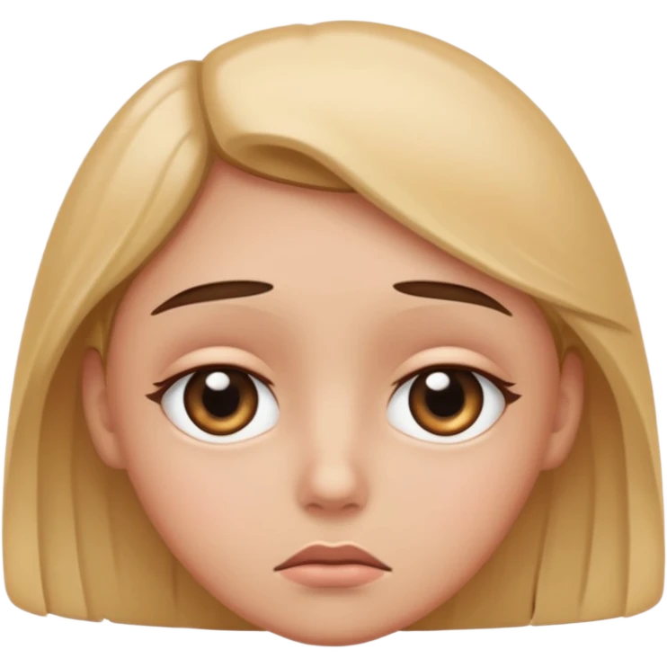 sad crying with glossy eyes emoji