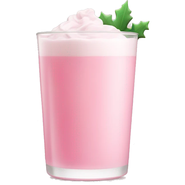 pastel pink christmas  drink emoji