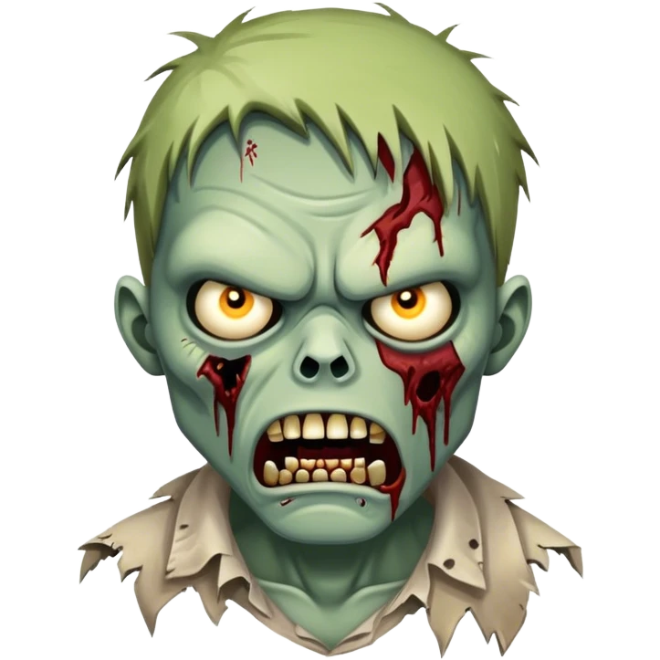 angry zombie emoji