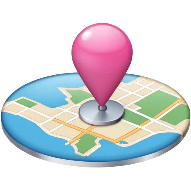 pink pin location - no face  emoji