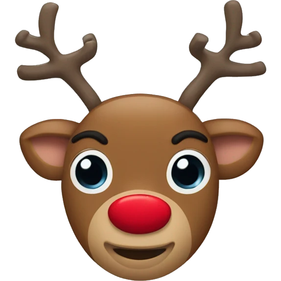 rudolph the red nosed reindeer emoji