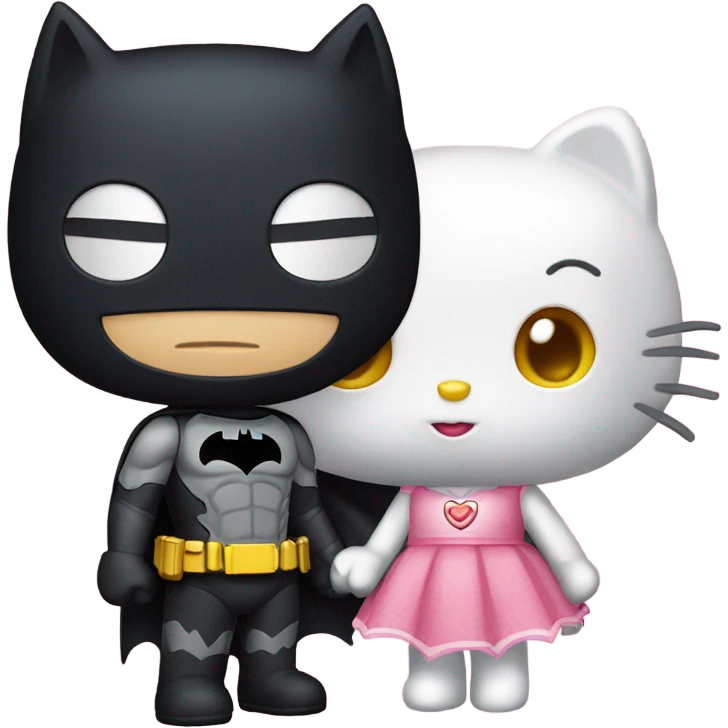 hello kitty and batman emoji