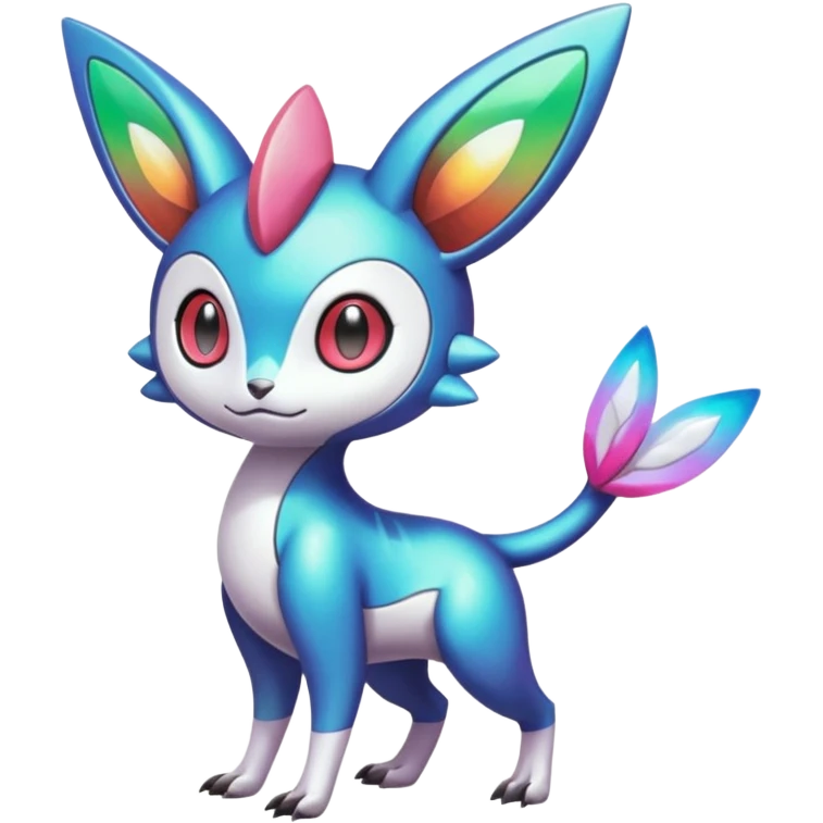 Shiny Colorful Vernid-Trico-Meloetta-Latias-Koraidon-Peppercat-Protogen-Pokémon-Digimon-Fakémon-fusion-hybrid-creature emoji