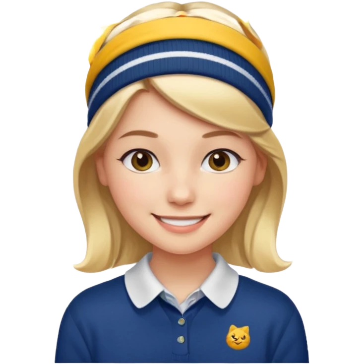 Preppy girl emoji