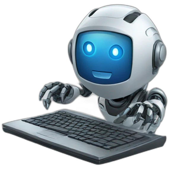 robot on a pc emoji