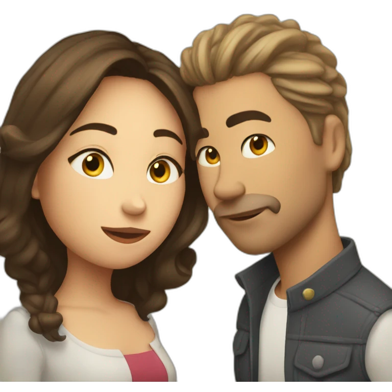 James kisses Jane emoji