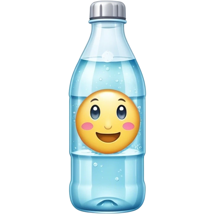 Sparkling water bottle emoji