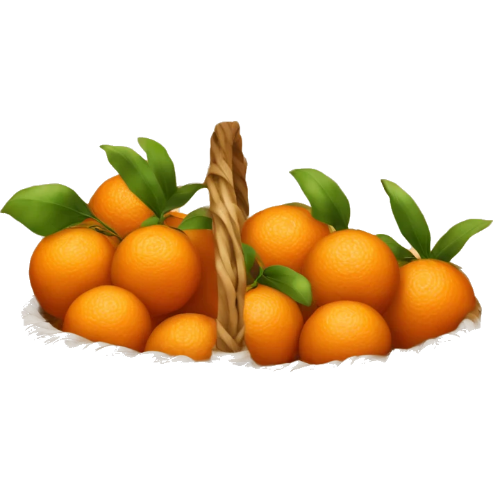 basket of orange  emoji