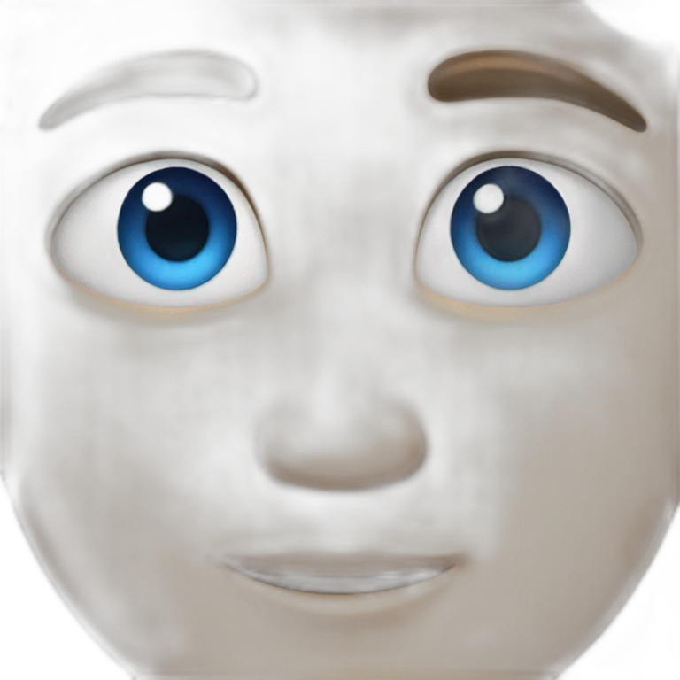 blue barete blue eyes emoji