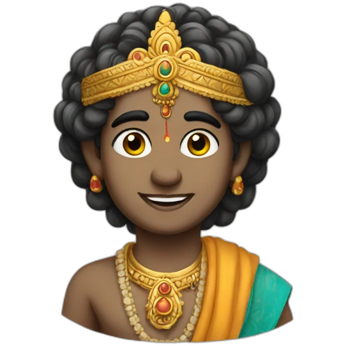 Cartoon Krishna  emoji