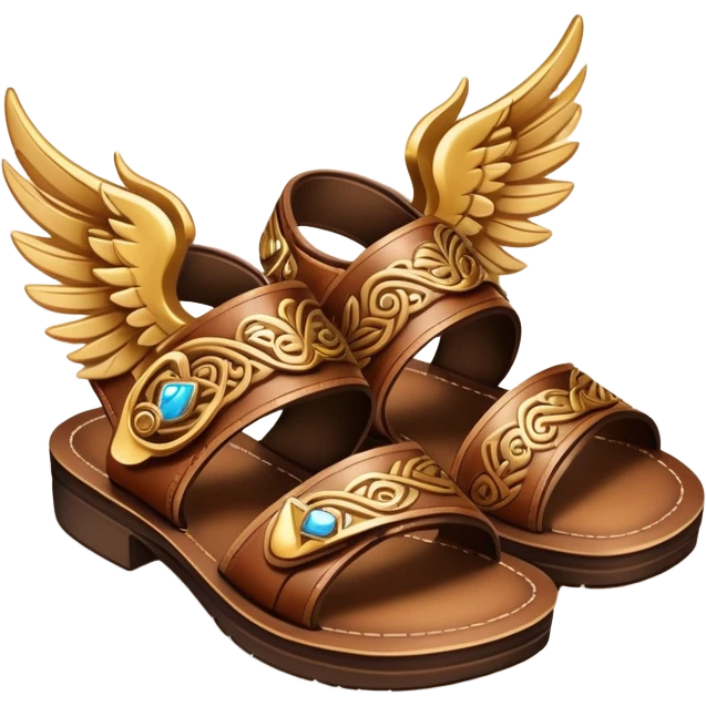Sandals with wings  emoji
