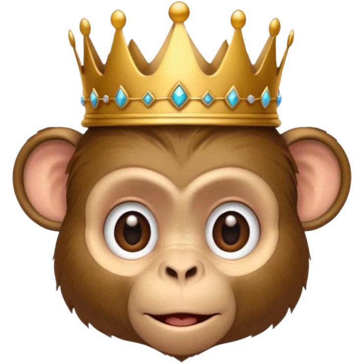   Monkey with crown
 emoji