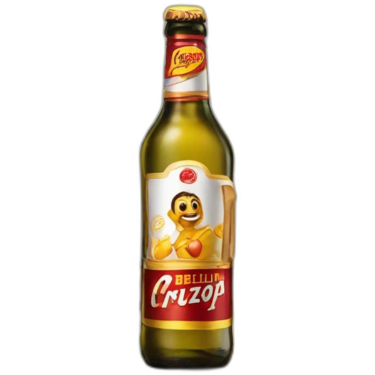 botellín cruzcampo emoji