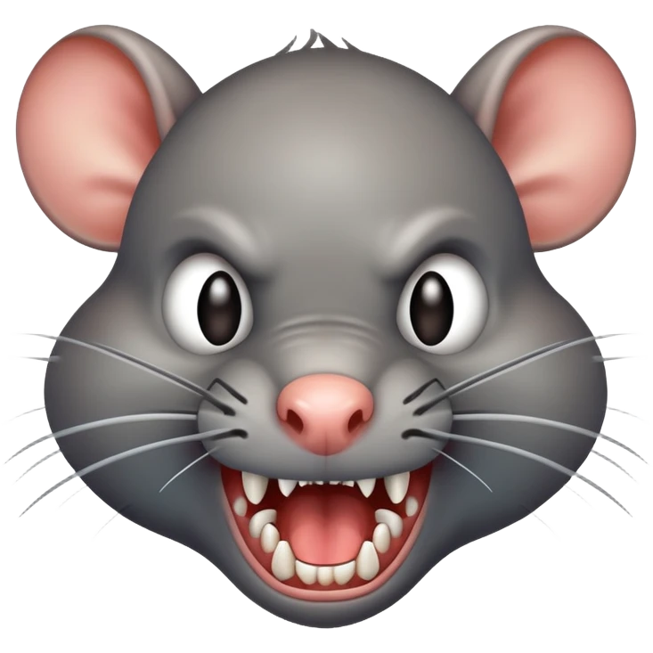 A bad rat that is up to no good and he’s angry emoji