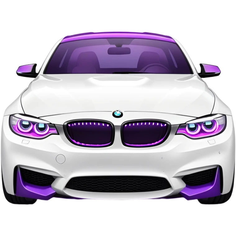 bmw with purple lights emoji