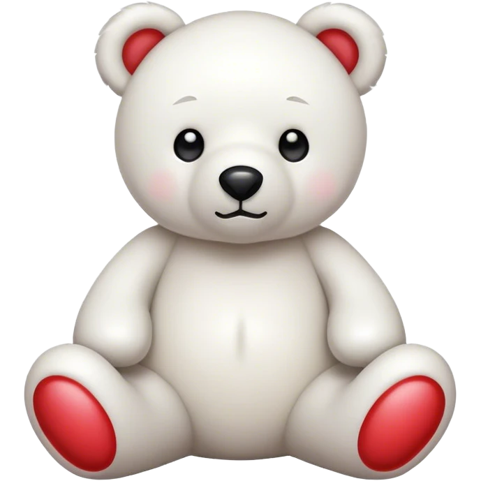 white teddy bear emoji