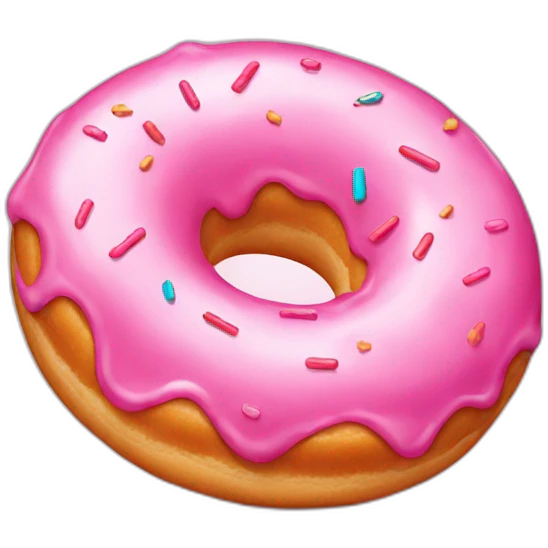 pink donut emoji