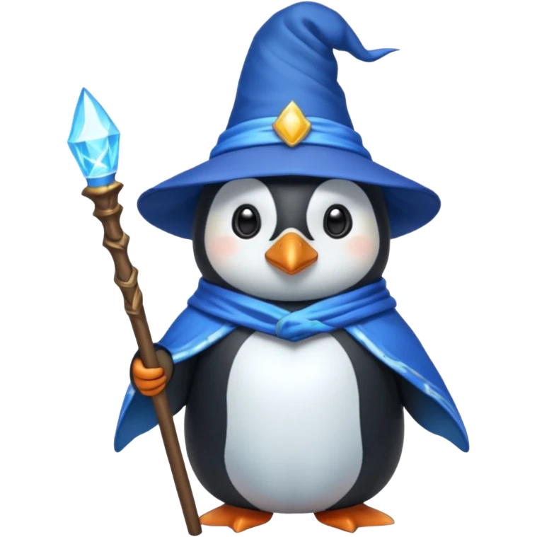 Penguin Wizard emoji