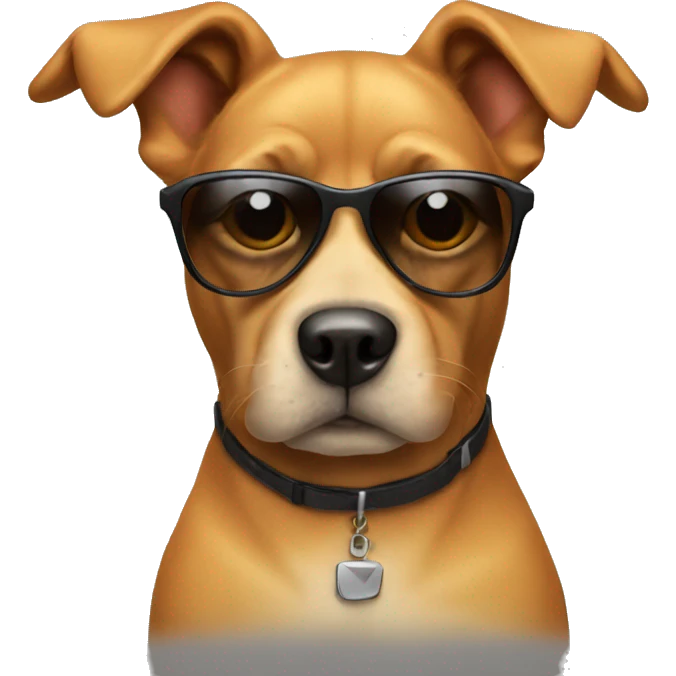 Dog with sunglasses  emoji