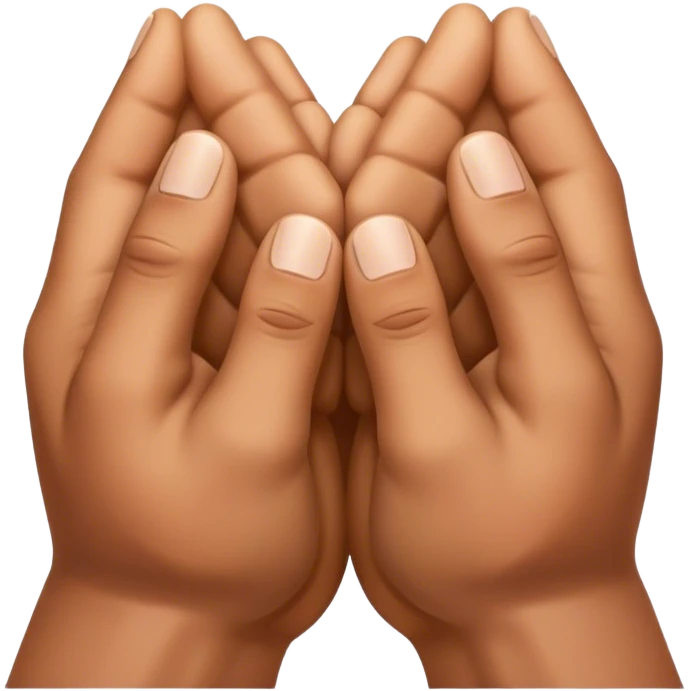 A pair of strong hands holding each other  emoji
