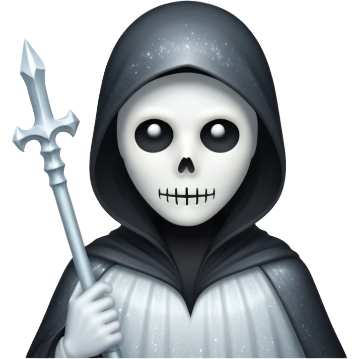 glitter white reaper emoji