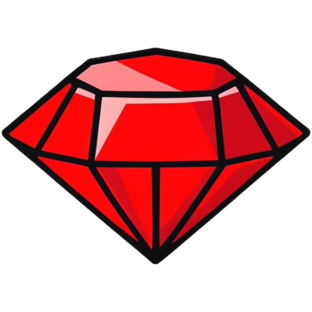 red diamond gem emoji