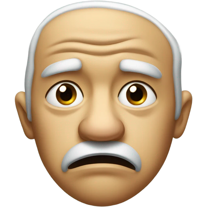 Disgusted face emoji