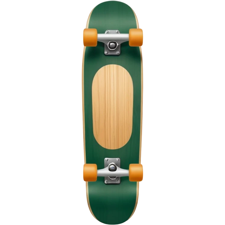 dark green skateboard vertical emoji