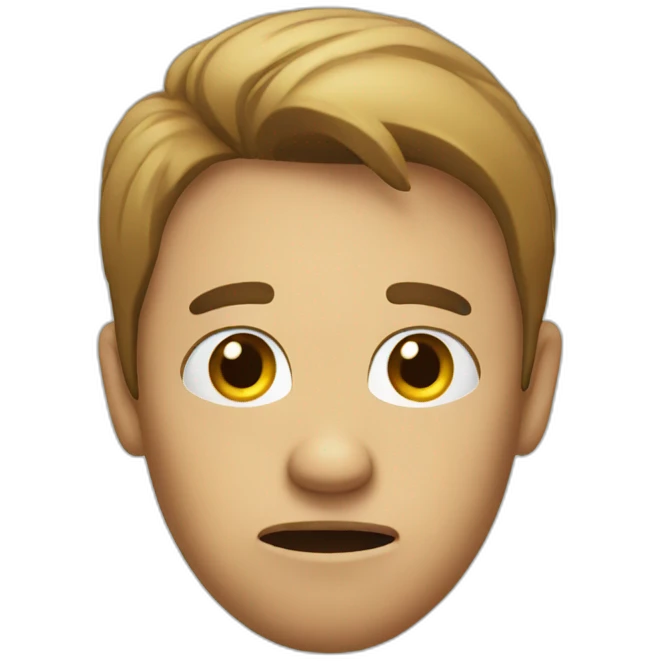 Confused face emoji