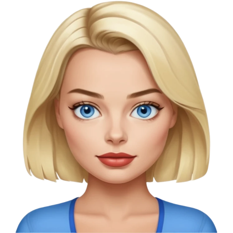 Maggot Robbie with blue eyes emoji