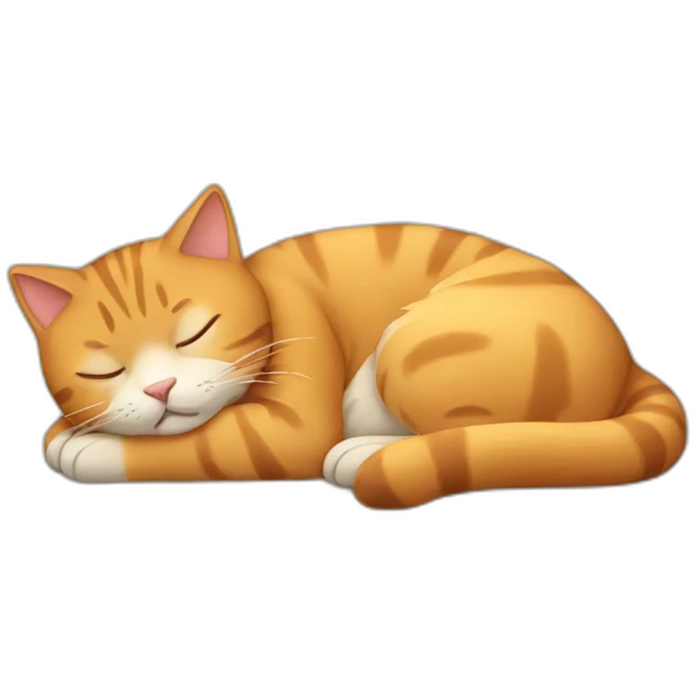 Sleeping cat emoji