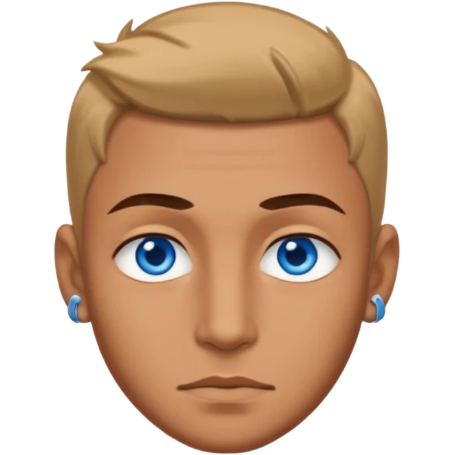 a man with and and piercing emoji