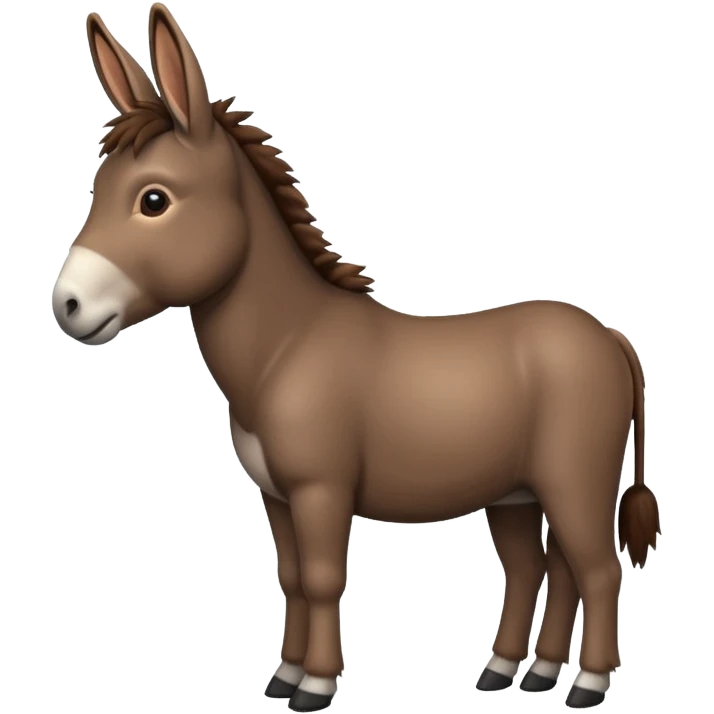 una burra color cafe emoji