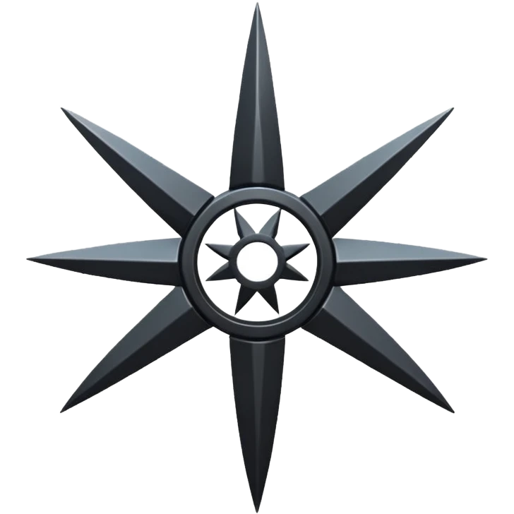 black shuriken emoji