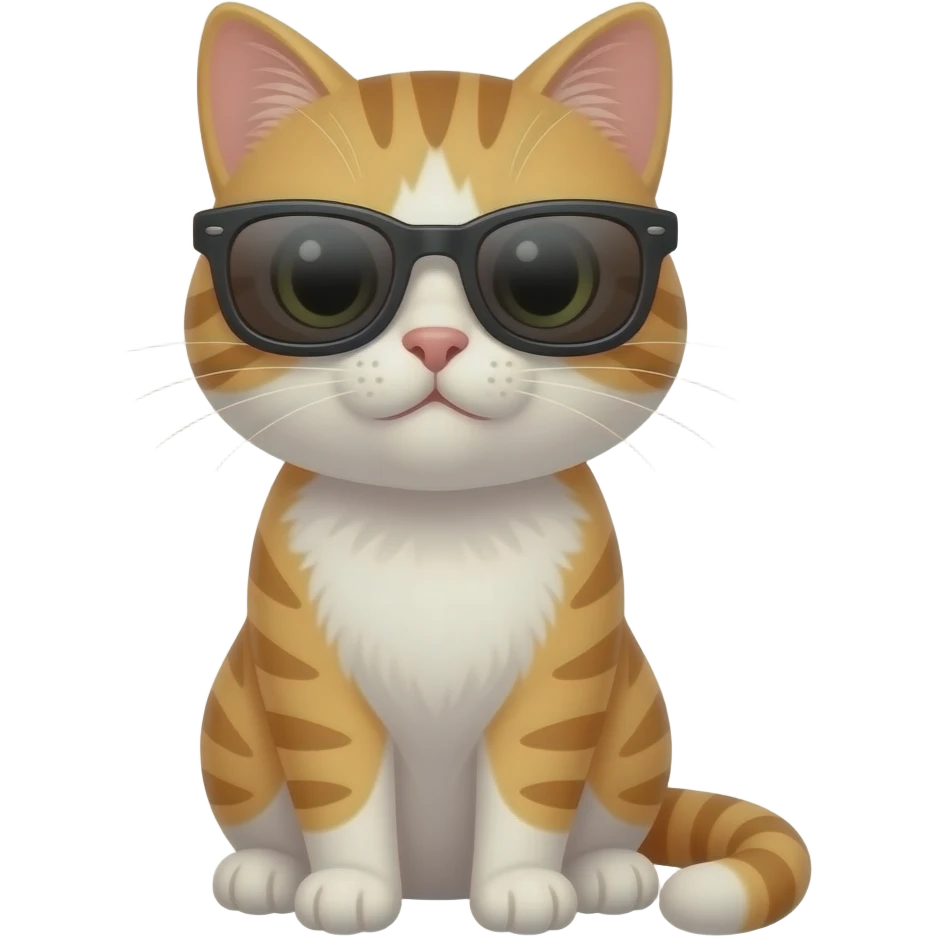 Cat wearing sunglasses emoji
