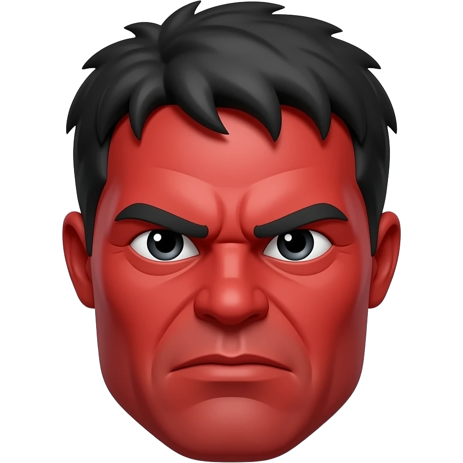 red hulk face emoji