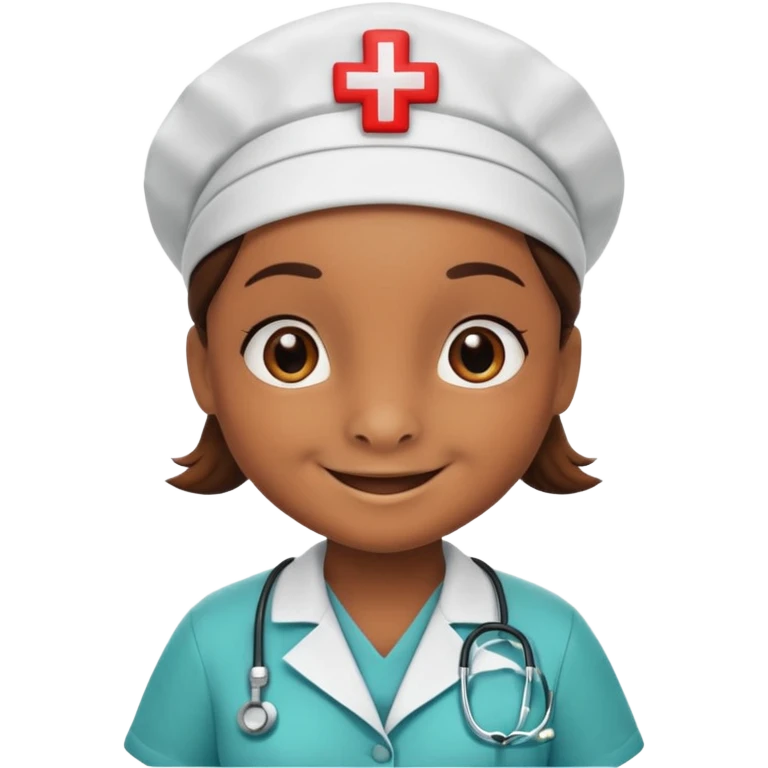 Turtle in nurse uniform smiling.

















 emoji