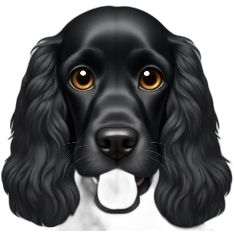 black american cocker spaniel emoji