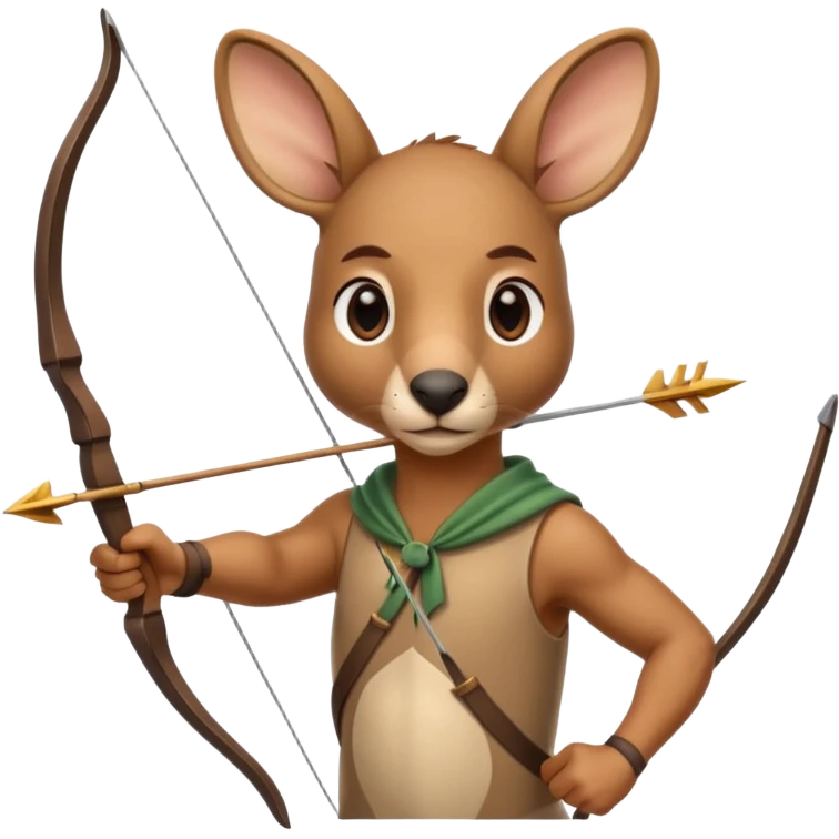 Kangaroo Archery  emoji