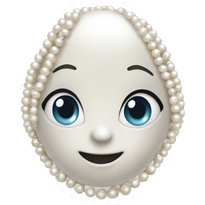 pearl for a necklace emoji