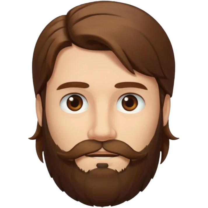long hair bearded man emoji